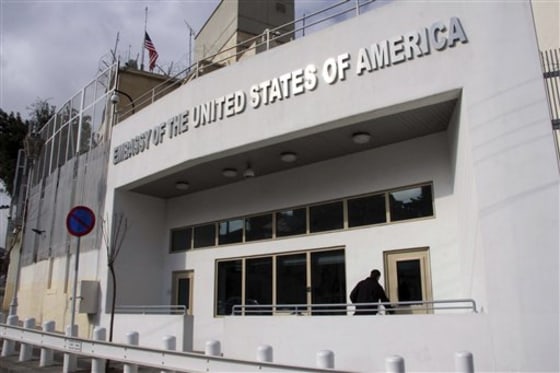The U.S. embassy building is seen in Damascus, Syria. The first American envoy to Syria since 2005 arrives in Damascus on Sunday at a time of regional turmoil and with Syrian-U.S. relations still mired in mutual distrust. President Barack Obama's administration has argued that returning an ambassador to Syria would help persuade Syria to change its policies regarding Lebanon, Israel, Iraq and support for extremist groups. Syria is designated a "state sponsor of terrorism" by the State Department. 